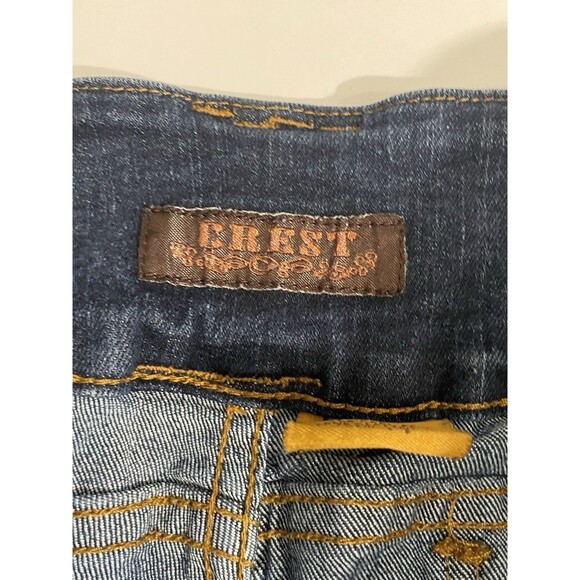 Crest Jeans Women’s Capri Pants Dark Wash Stretch Denim Size 14 Mid Rise - Picture 11 of 15